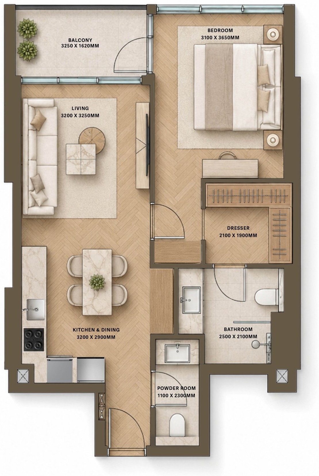 HOLM 3 — 1 bedroom